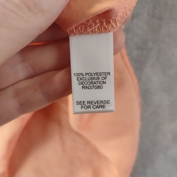 Cato Womens Sleeveless Lace Trim Tank Top L Peach Blush Romantic Boho‎ Textured - Picture 8 of 9